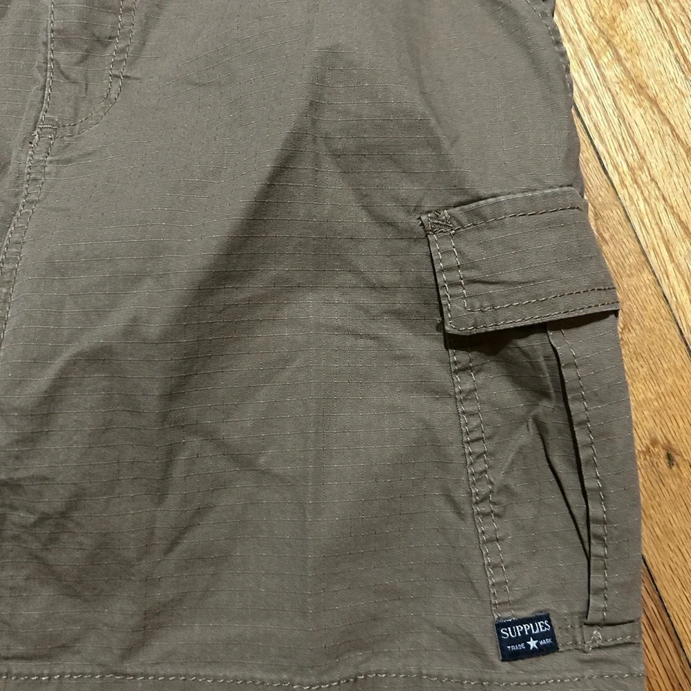 Supplies by UNIONBAY Womens Cargo Skirt Size 10 Brown Tan Stretch Ripstop - Picture 3 of 8